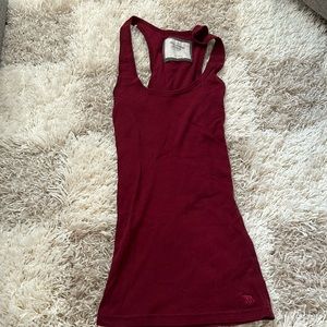 Abercrombie racer back maroon tank top